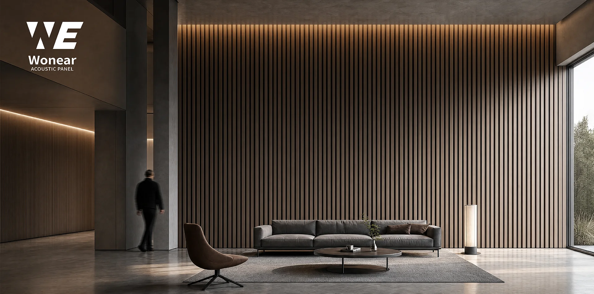 ຈີນ ຄຸນະພາບສູງ Wood Slat Grille Panels Acoustic