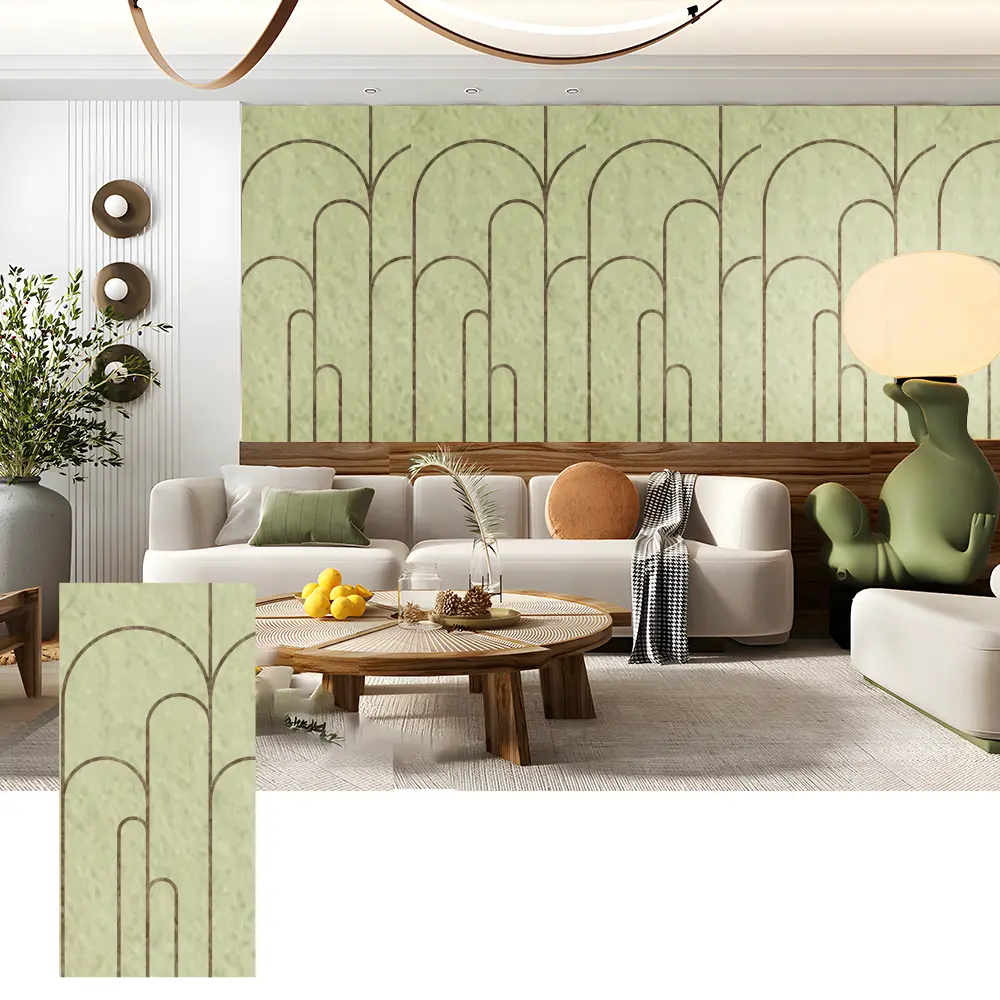 3D PET Acoustic Wall Panels ສໍາລັບຕົກແຕ່ງພາຍໃນ