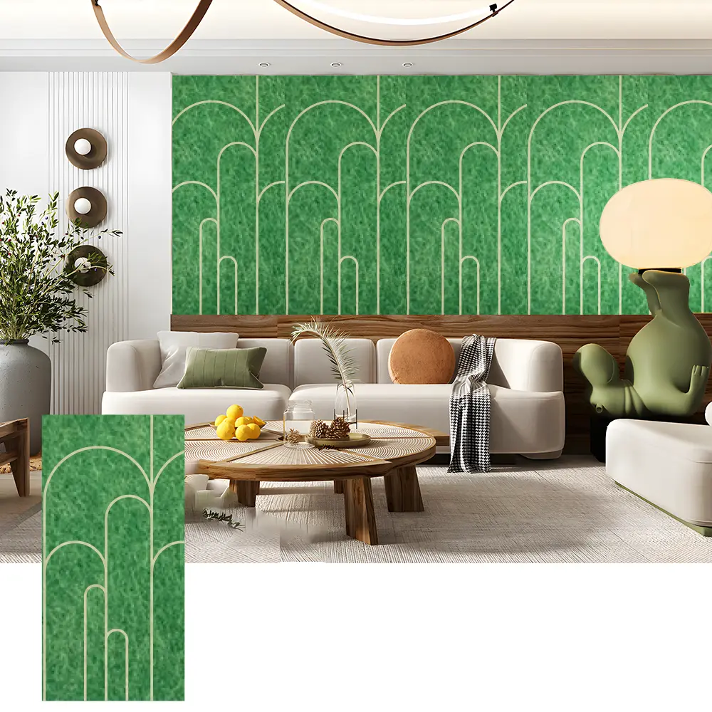 3D PET Acoustic Wall Panels ສໍາລັບຕົກແຕ່ງພາຍໃນ