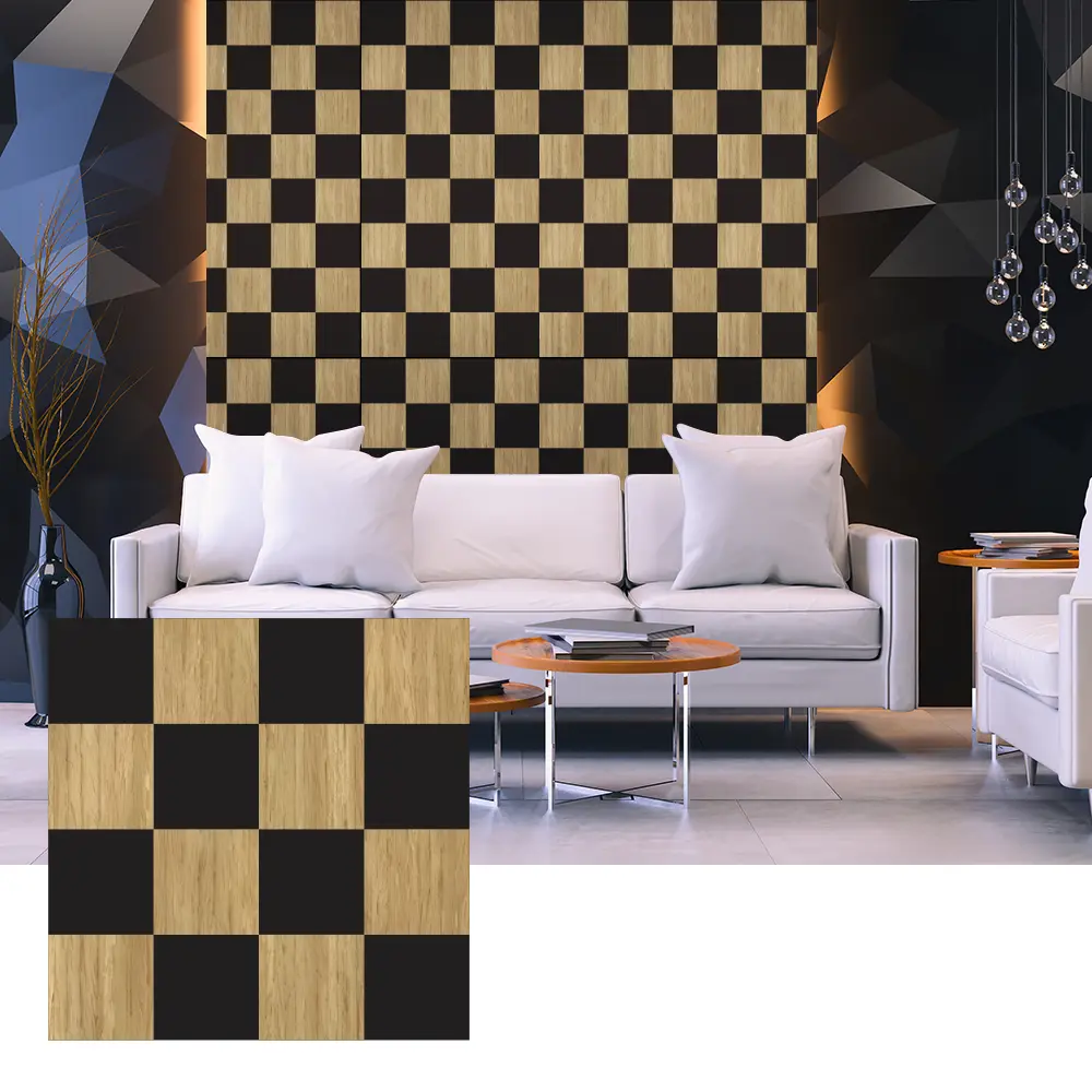 3D Wood Veneer Acoustic Panels ສໍາລັບການອອກແບບກໍາແພງພາຍໃນ 3D Wood Veneer Acoustic Panels ສໍາລັບການອອກແບບກໍາແພງພາຍໃນ