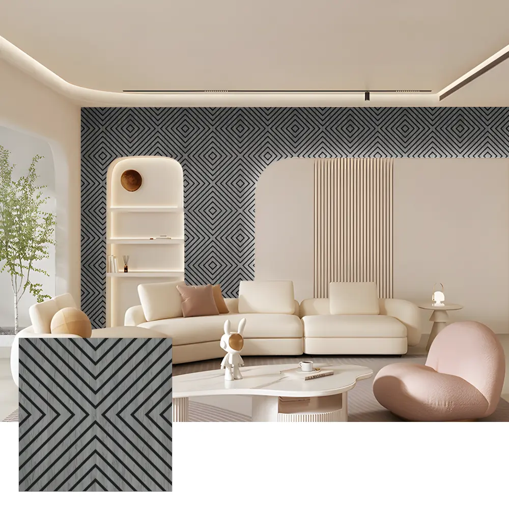 Akupanel Wood Acoustic Wall Panels ສໍາລັບການນໍາໃຊ້ພາຍໃນ Akupanel Wood Acoustic Wall Panels ສໍາລັບການນໍາໃຊ້ພາຍໃນ
