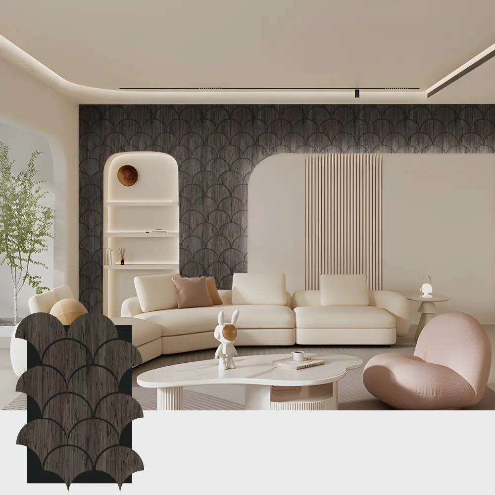 Grooved Wood Acoustic Panels ສໍາລັບພື້ນທີ່ພາຍໃນ Grooved Wood Acoustic Panels ສໍາລັບພື້ນທີ່ພາຍໃນ