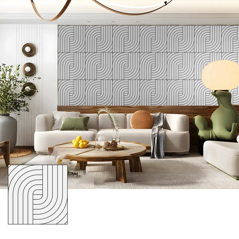 ການຫຼຸດຜ່ອນສິ່ງລົບກວນ PET Acoustic Panels ສໍາລັບພື້ນທີ່ພາຍໃນ