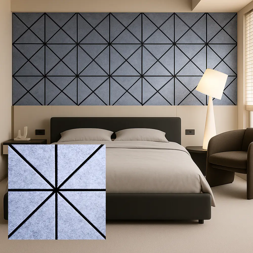 PET Felt Acoustic Panels ສໍາລັບການຄວບຄຸມສຽງພາຍໃນກໍາແພງຫີນ PET Felt Acoustic Panels ສໍາລັບການຄວບຄຸມສຽງພາຍໃນກໍາແພງຫີນ