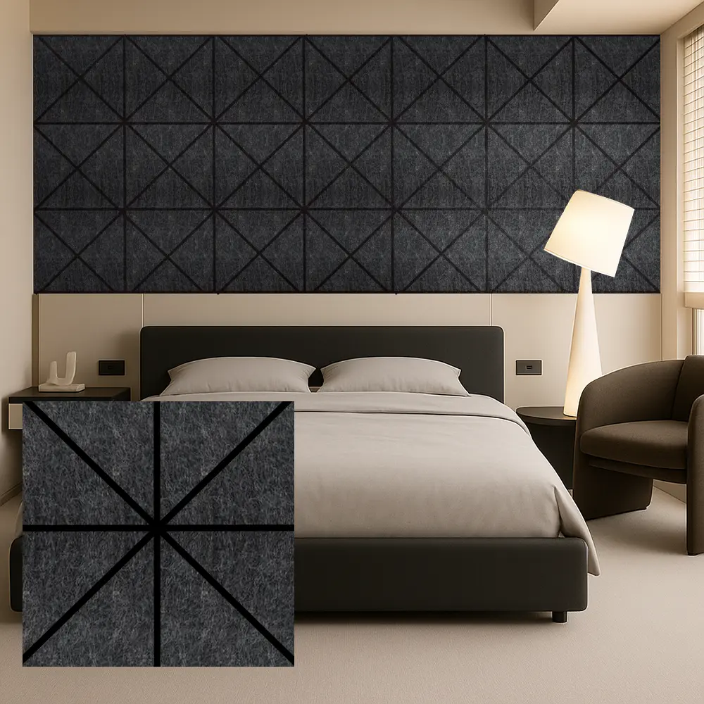 PET Felt Acoustic Panels ສໍາລັບການຄວບຄຸມສຽງພາຍໃນກໍາແພງຫີນ