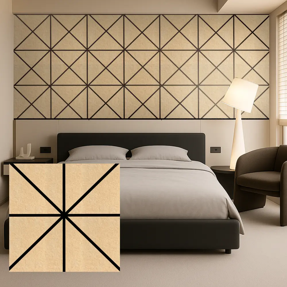 PET Felt Acoustic Panels ສໍາລັບການຄວບຄຸມສຽງພາຍໃນກໍາແພງຫີນ