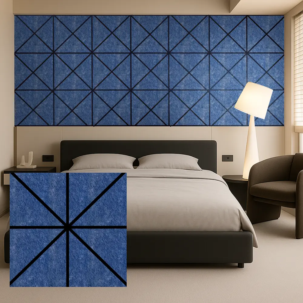 PET Felt Acoustic Panels ສໍາລັບການຄວບຄຸມສຽງພາຍໃນກໍາແພງຫີນ