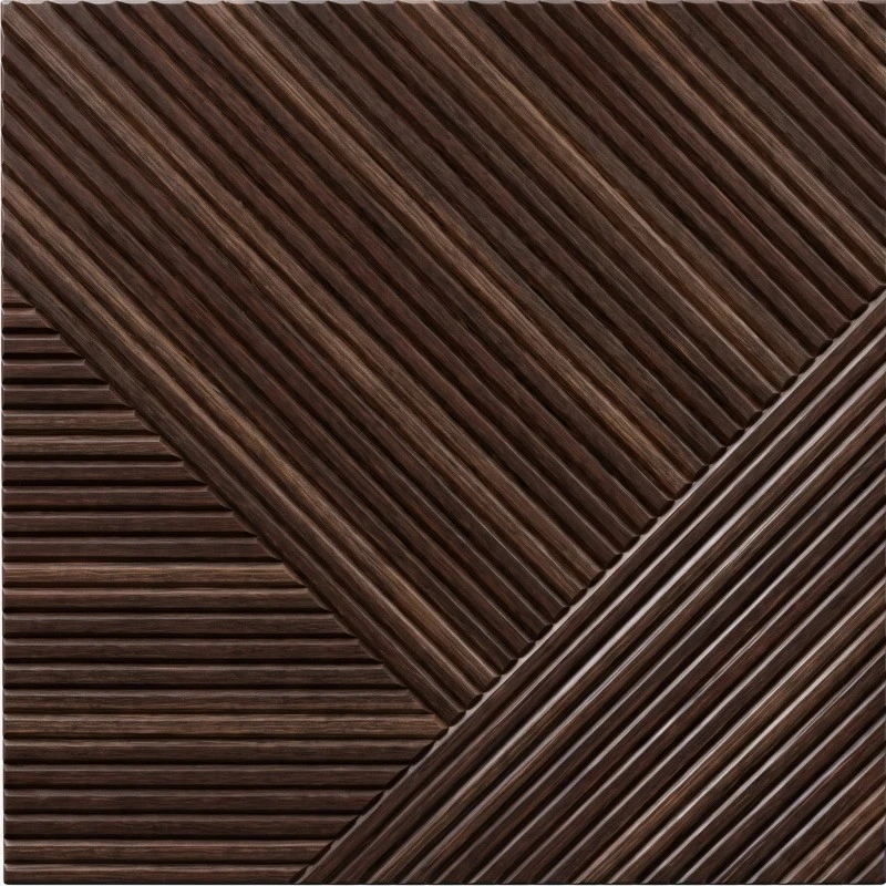 Wonear ຫ້ອງການບໍລິຫານ Dark Geometric Wood Acoustic Panel