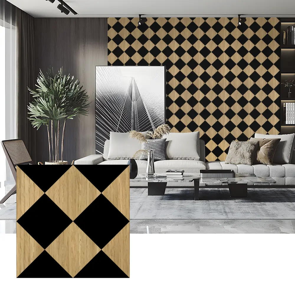 ໄມ້ veneer Acoustic Panels ສໍາລັບການຕົກແຕ່ງຝາຫ້ອງນອນ ໄມ້ veneer Acoustic Panels ສໍາລັບການຕົກແຕ່ງຝາຫ້ອງນອນ